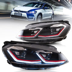VLAND Headlights For 2018-2021 Golf MK7.5 Halogen Models Canada