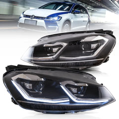 VLAND Headlights For 2018-2021 Golf MK7.5 Halogen Models Canada