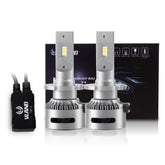 VLAND 2PCs D2S/H7/9005 LED Bulbs 35W 6000K Super Bright