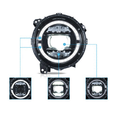 VLAND LED Headlights For 2018-2023 Jeep Wrangler & Gladiator JT Canada