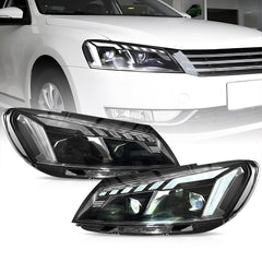 VLAND Black LED Headlights For 2011-2015 Volkswagen Passat Canada