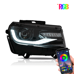 VLAND RGB style LED Headlights For Chevrolet Camaro 2014 2015