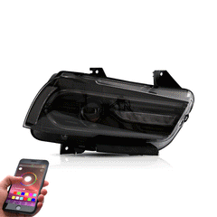 VLAND LED Headlights For Dodge Charger 2011-2014 RGB Style Canada