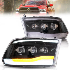 VLAND Sequential LED Headlights For 2009-2018 Dodge RAM 1500 2500 3500 Canada