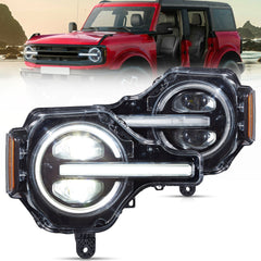 VLANDN RGB LED Projector Headlights For 2021-2024 Ford Bronco Canada