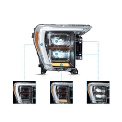 VLAND LED Matrix Headlights For 2021-2024 Ford F150 Canada