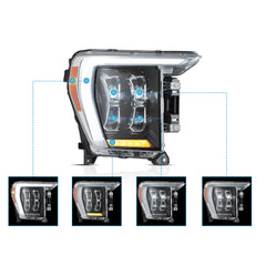 VLAND Full LED Matrix Headlights For 2021-2024 Ford F150 Canada