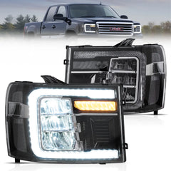 VLAND LED Reflection Bowl Headlights For 2007-2013 GMC Sierra 1500 2500HD 3500HD Canada