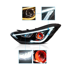 VLAND LED Headlights for Hyundai Elantra Sedan/Coupe 2011-2015 Canada