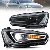 VLAND LED Headlights Audi Style For 2008-2017 Mitsubishi Lancer & EVO X Canada
