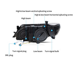 VLAND LED Headlights for 2012-2014 Toyota Camry Sedan Canada