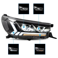 VLAND LED Headlights For 2015-2020 Toyota Hilux N80
