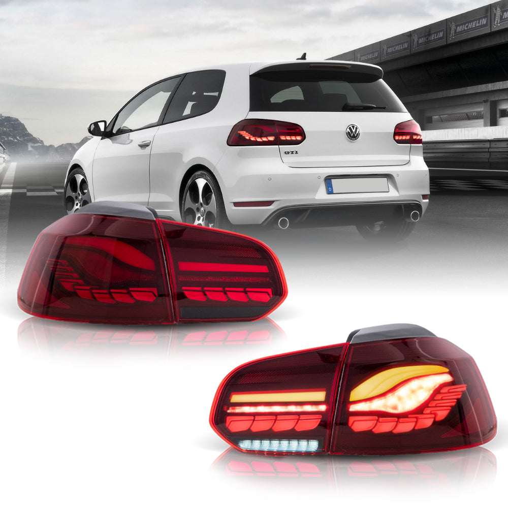 VLAND LED Tail Lights for Volkswagen Golf 6 MK6 2009-2014 (GTS Style) Canada