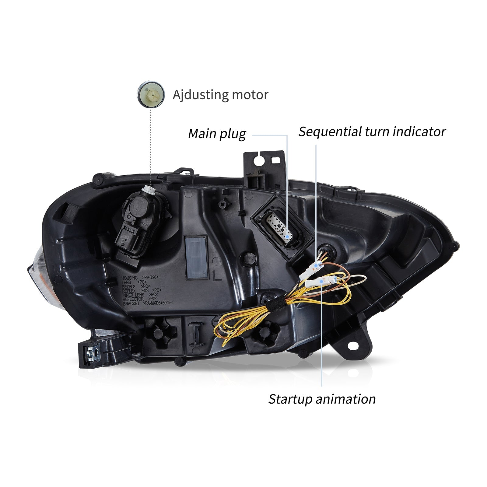 VLAND LED Headlights For Ford Mustang 2018-2023 Canada