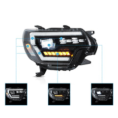 VLAND LED Headlights For 2012-2015 Toyota Tacoma with Start-up Animation Canada