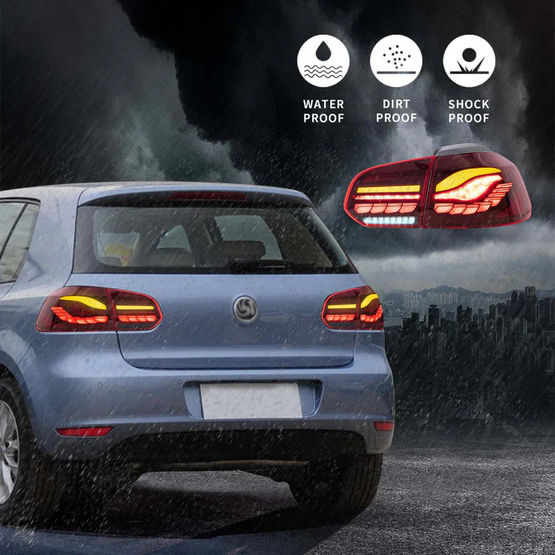 VLAND LED Tail Lights for Volkswagen Golf 6 MK6 2009-2014 (GTS Style) Canada