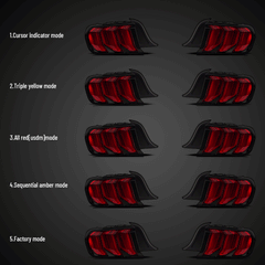 VLAND LED Tail Lights For Ford Mustang 2015-2023 S550 with 5 models Turn Signal Canada