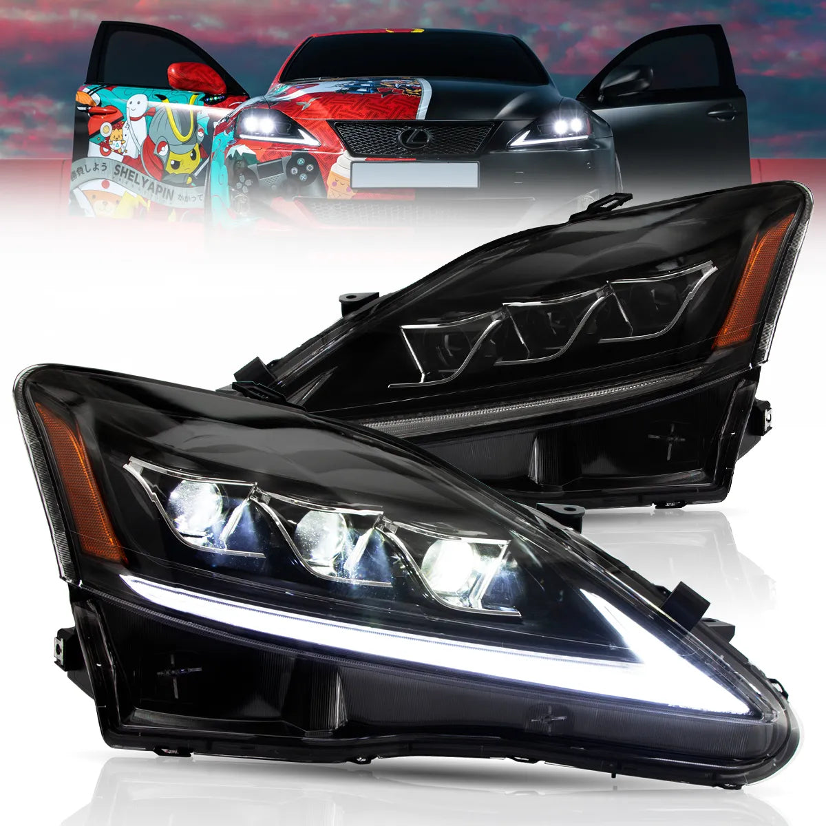 VLAND LED Headlights For 2006-2013 Lexus IS250 350 ISF Canada