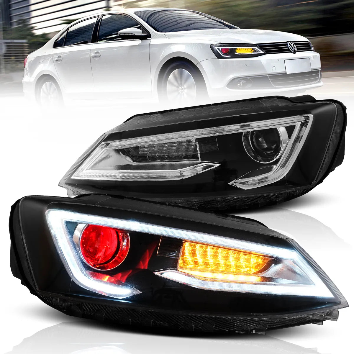 VLAND Headlights For 2012-2018 Volkswagen Jetta/Sagitar MK6 Canada