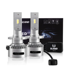 VLAND 2PCs D2S/H7/9005 LED Bulbs 35W 6000K Super Bright