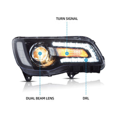 VLAND LED Projector Headlights For 2011–2023 Chrysler 300 Canada