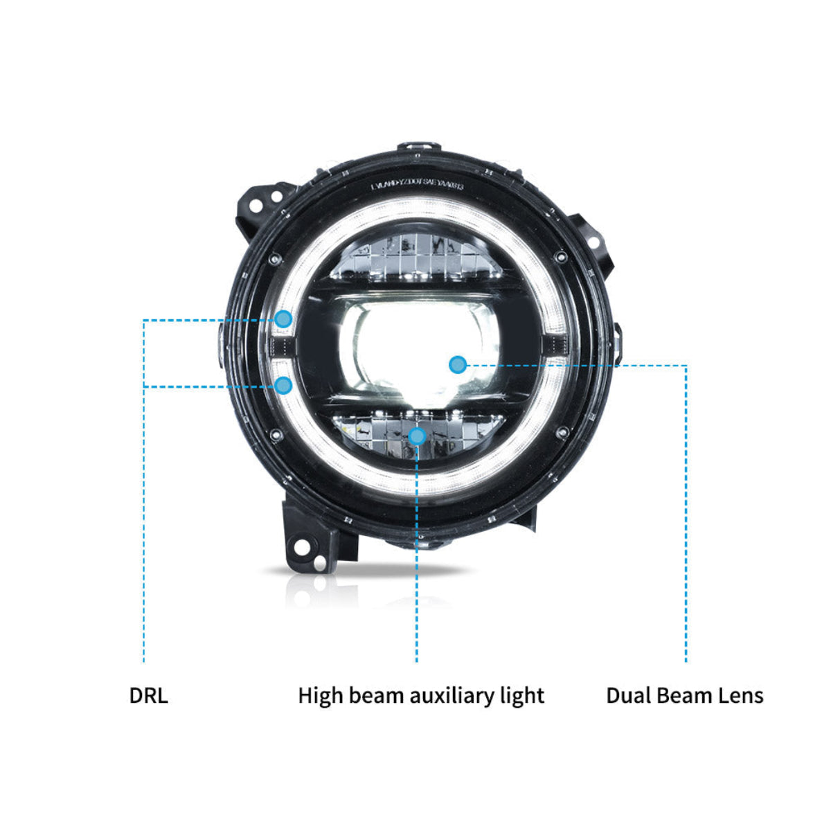 VLAND LED Headlights For 2018-2023 Jeep Wrangler & Gladiator JT Canada