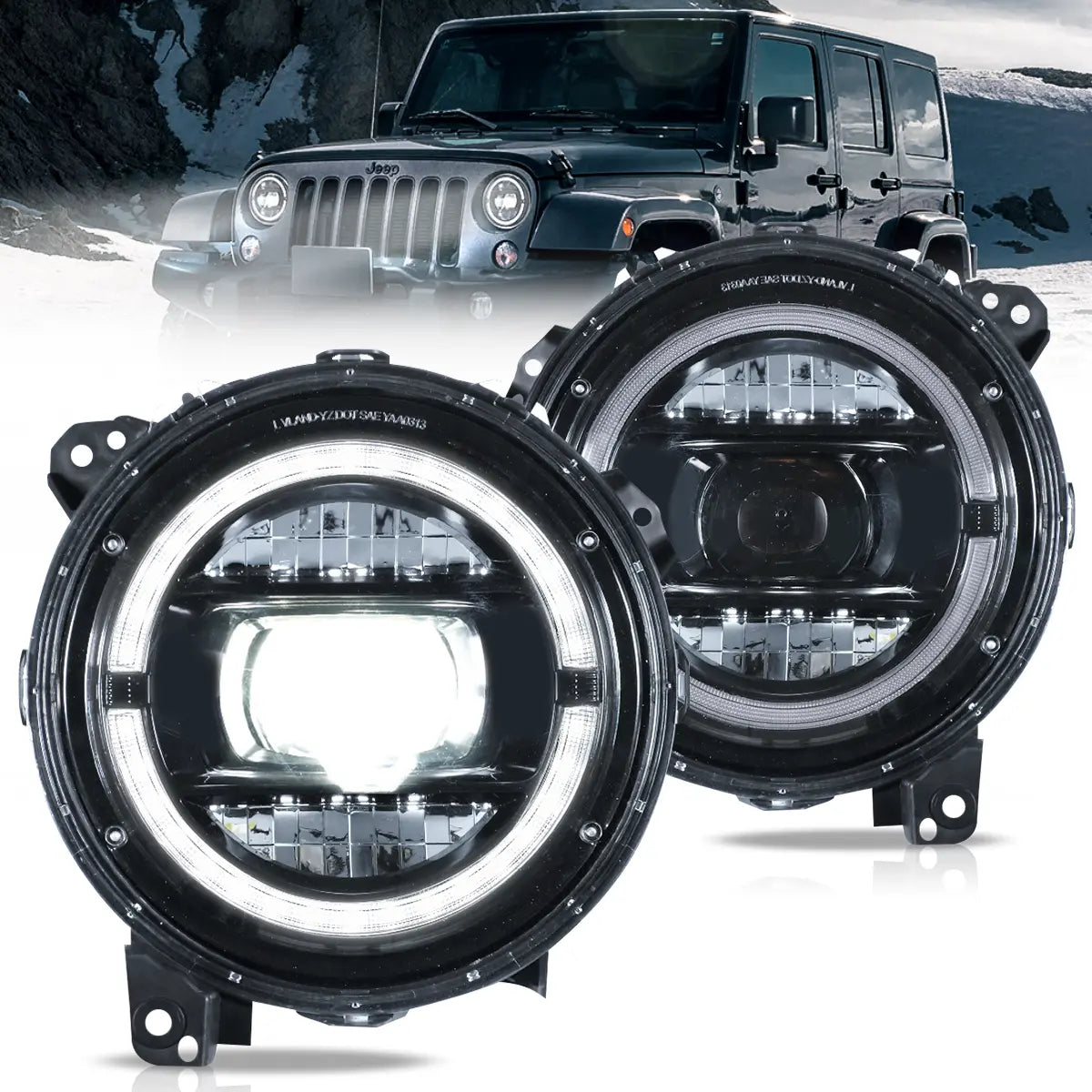VLAND LED Headlights For 2018-2023 Jeep Wrangler & Gladiator JT Canada