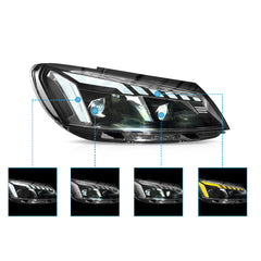 VLAND Black LED Headlights For 2011-2015 Volkswagen Passat Canada