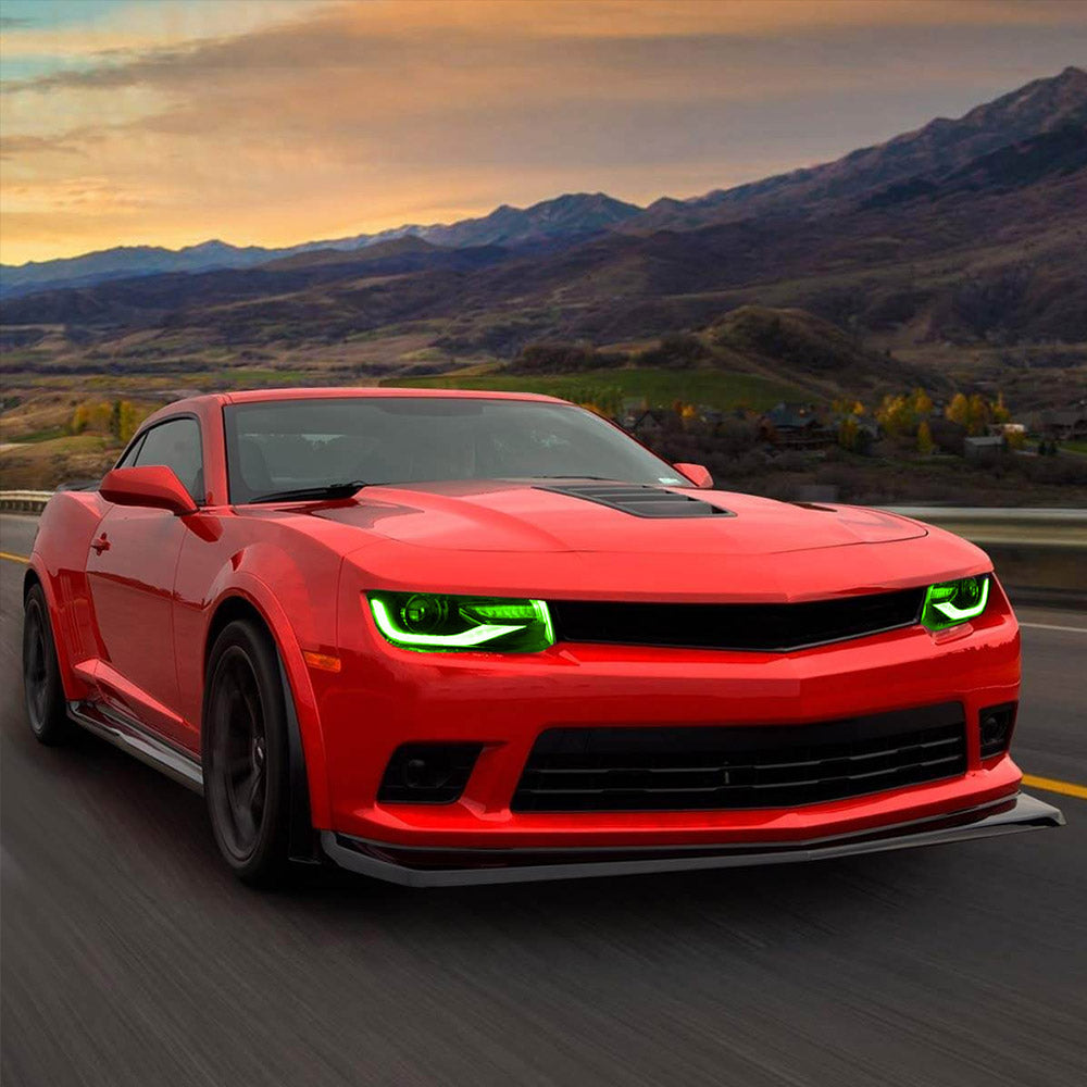 VLAND RGB style LED Headlights For Chevrolet  Camaro 2014 2015