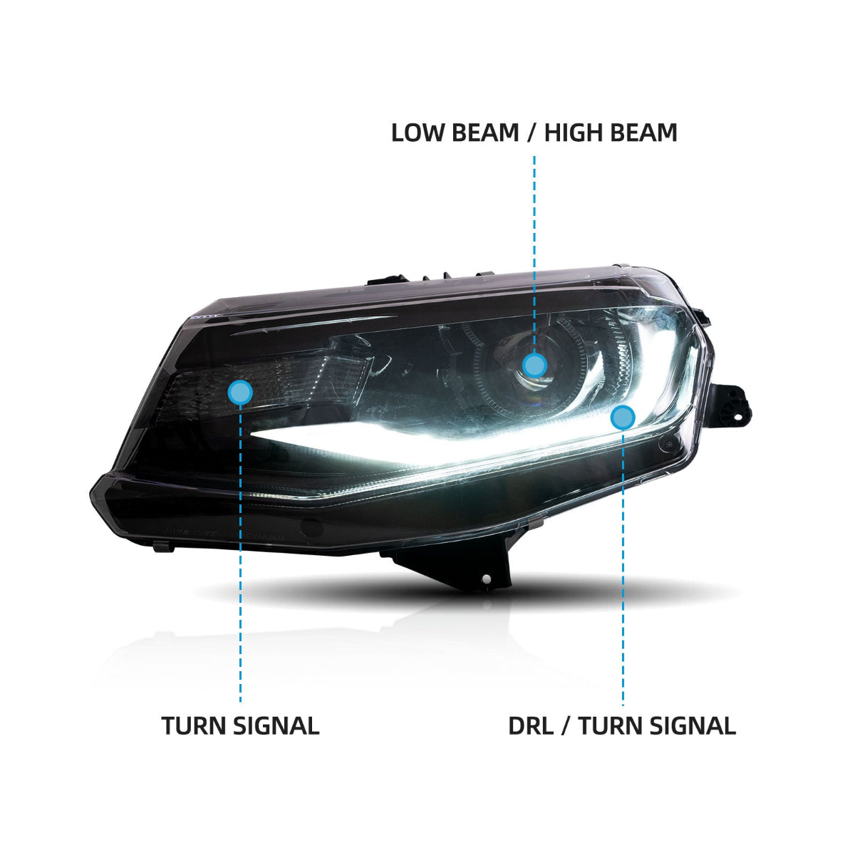 VLAND LED Headlights For Chevrolet [chevy] Camaro 2016-2018 Canada