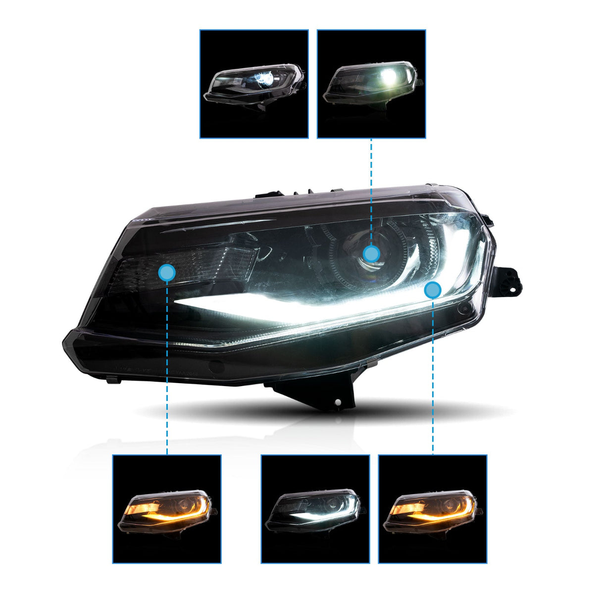 VLAND LED Headlights For Chevrolet [chevy] Camaro 2016-2018 Canada