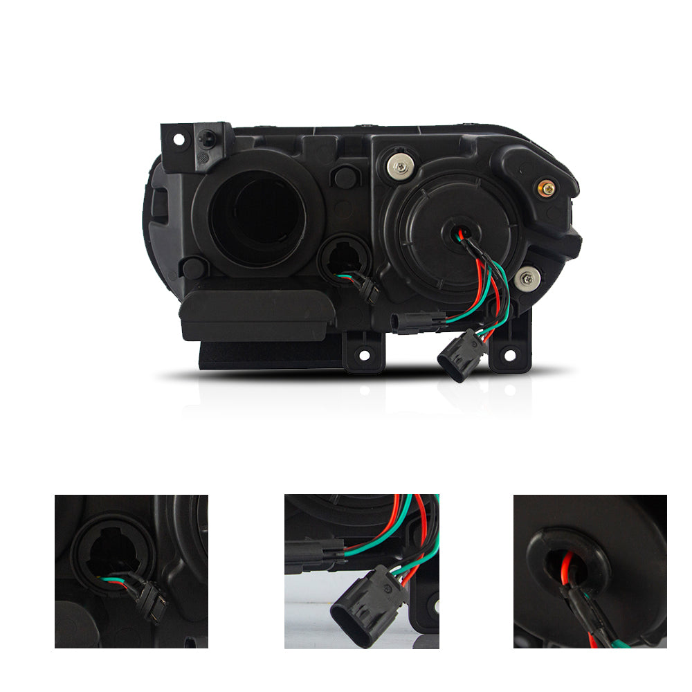 VLAND LED Headlights RGB Style for Dodge Challenger 2008-2014 Canada