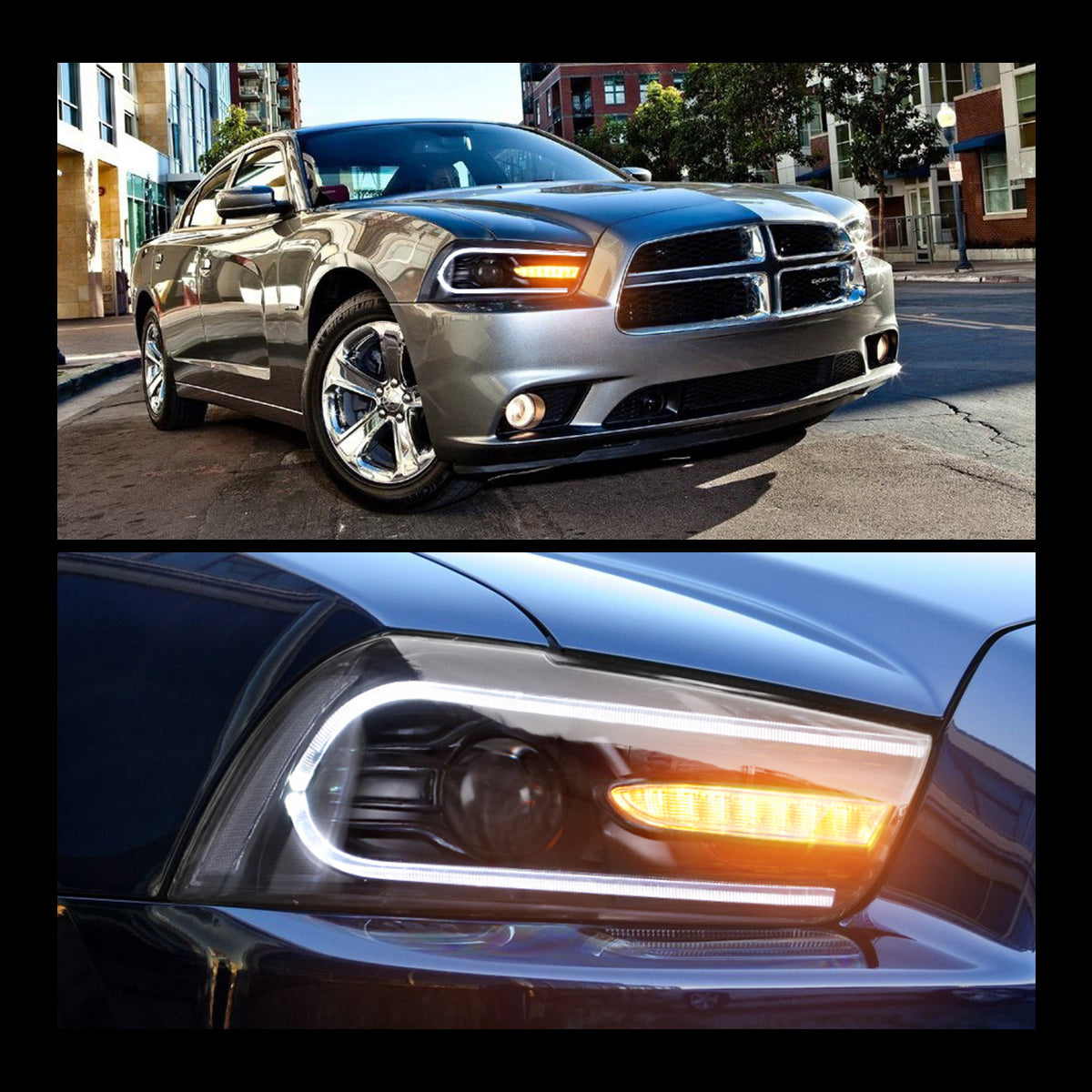 VLAND LED Headlights For Dodge Charger 2011-2014 Canada