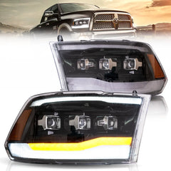 VLAND Sequential LED Headlights For 2009-2018 Dodge RAM 1500 2500 3500 Canada