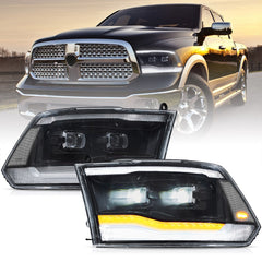 VLAND OEM Style LED Headlights For 2009-2018 RAM 1500 2500 3500