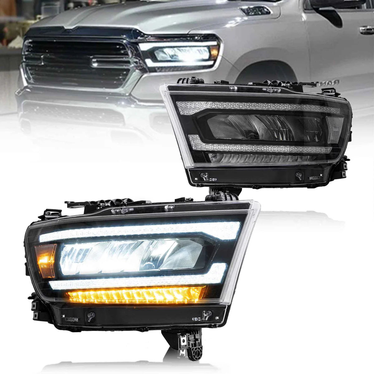 VLAND LED Headlights For Dodge RAM 1500 2019-2024