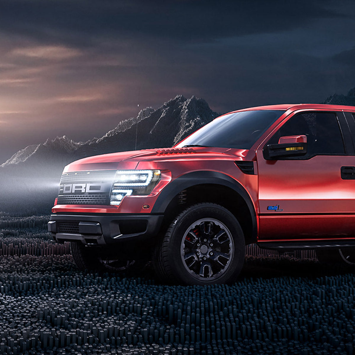 VLAND LED Matrix Projector Headlights For Ford F150 2009-2014 Canada