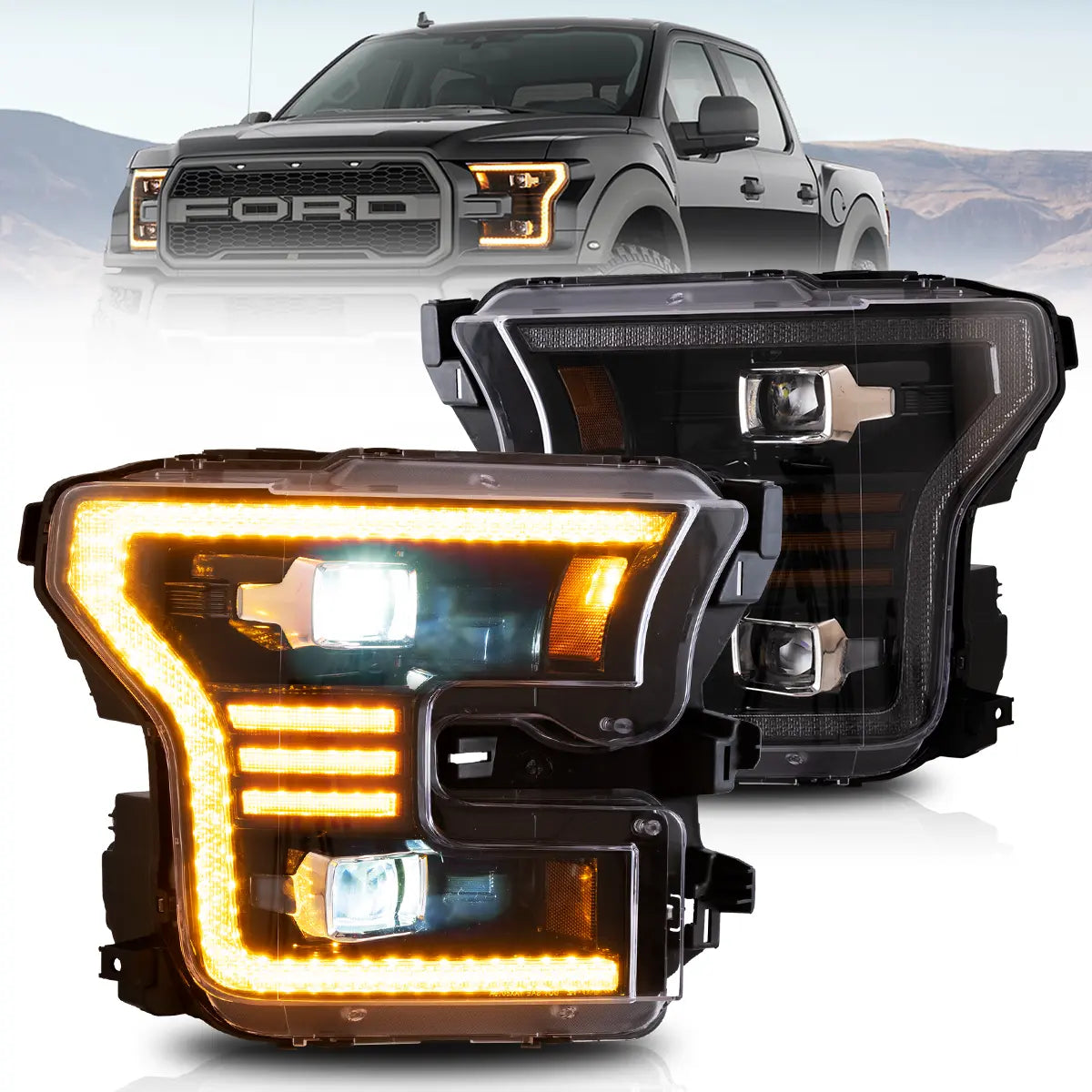 VLAND LED Headlights For 2015-2017 Ford F150 Canada