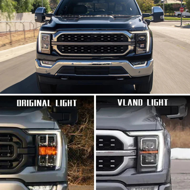 VLAND LED Matrix Headlights For 2021-2024 Ford F150 Canada