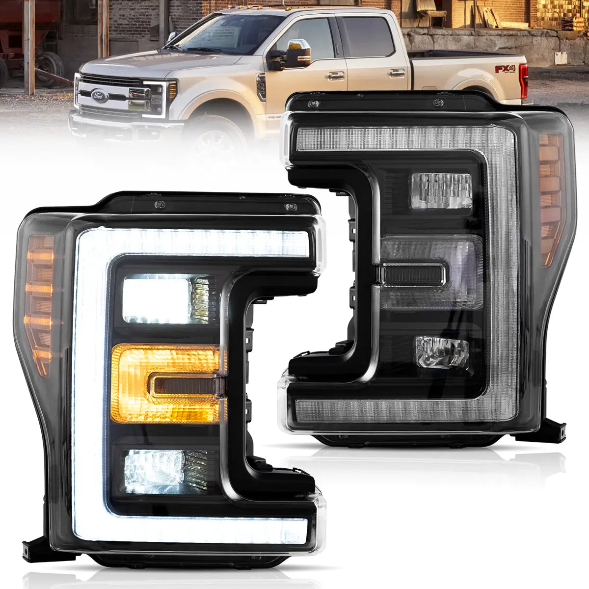 VLAND LED Headlights For 2017-2019 Ford F250 F350 F450 F550 Canada