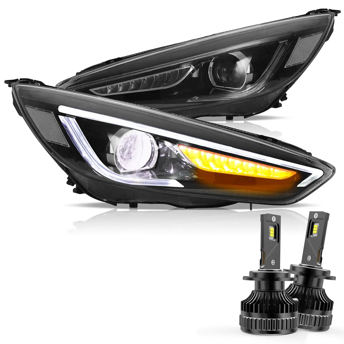 VLAND LED Headlights for 2015-2019 Ford Focus Mk III Facelift (mk 3.5) Canada