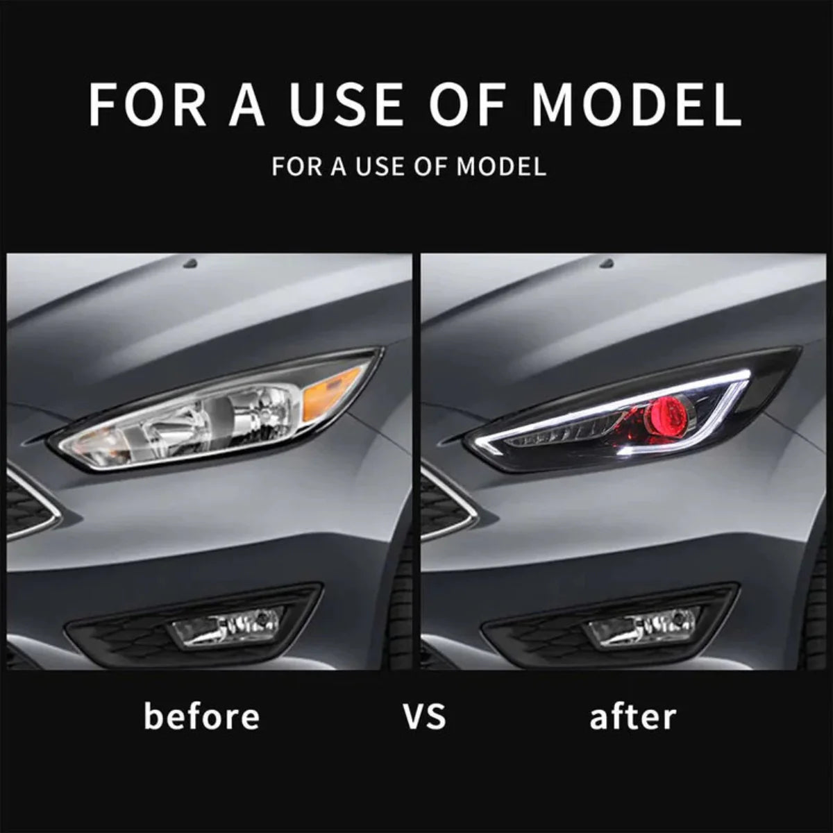 VLAND LED Headlights for 2015-2019 Ford Focus Mk III Facelift (mk 3.5) Canada