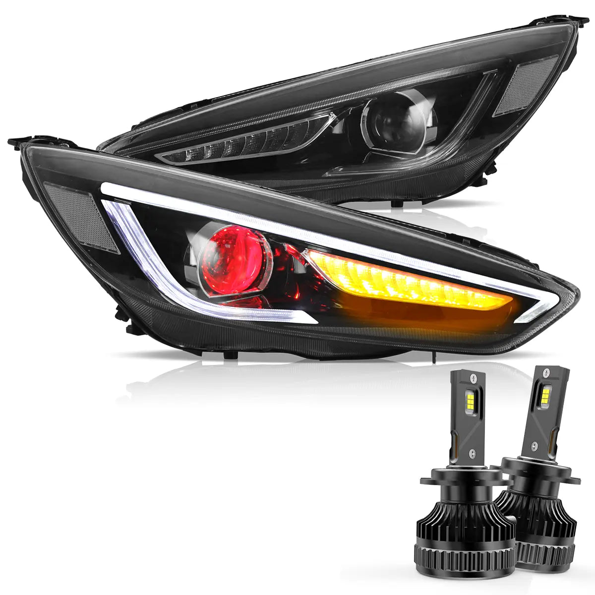 VLAND LED Headlights for 2015-2019 Ford Focus Mk III Facelift (mk 3.5) Canada
