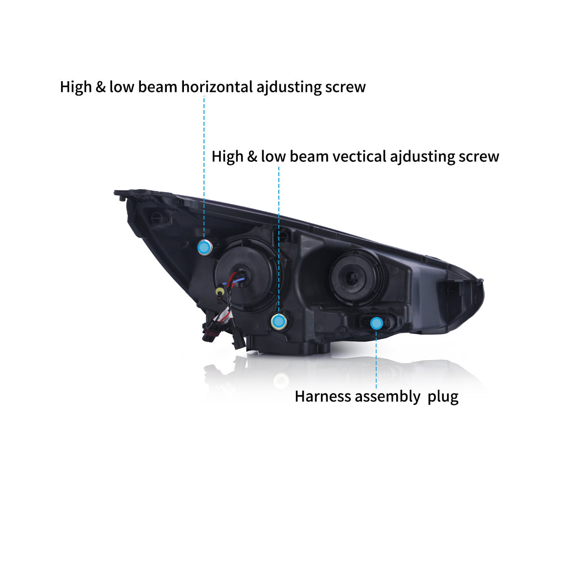 VLAND LED Headlights for 2015-2019 Ford Focus Mk III Facelift (mk 3.5) Canada
