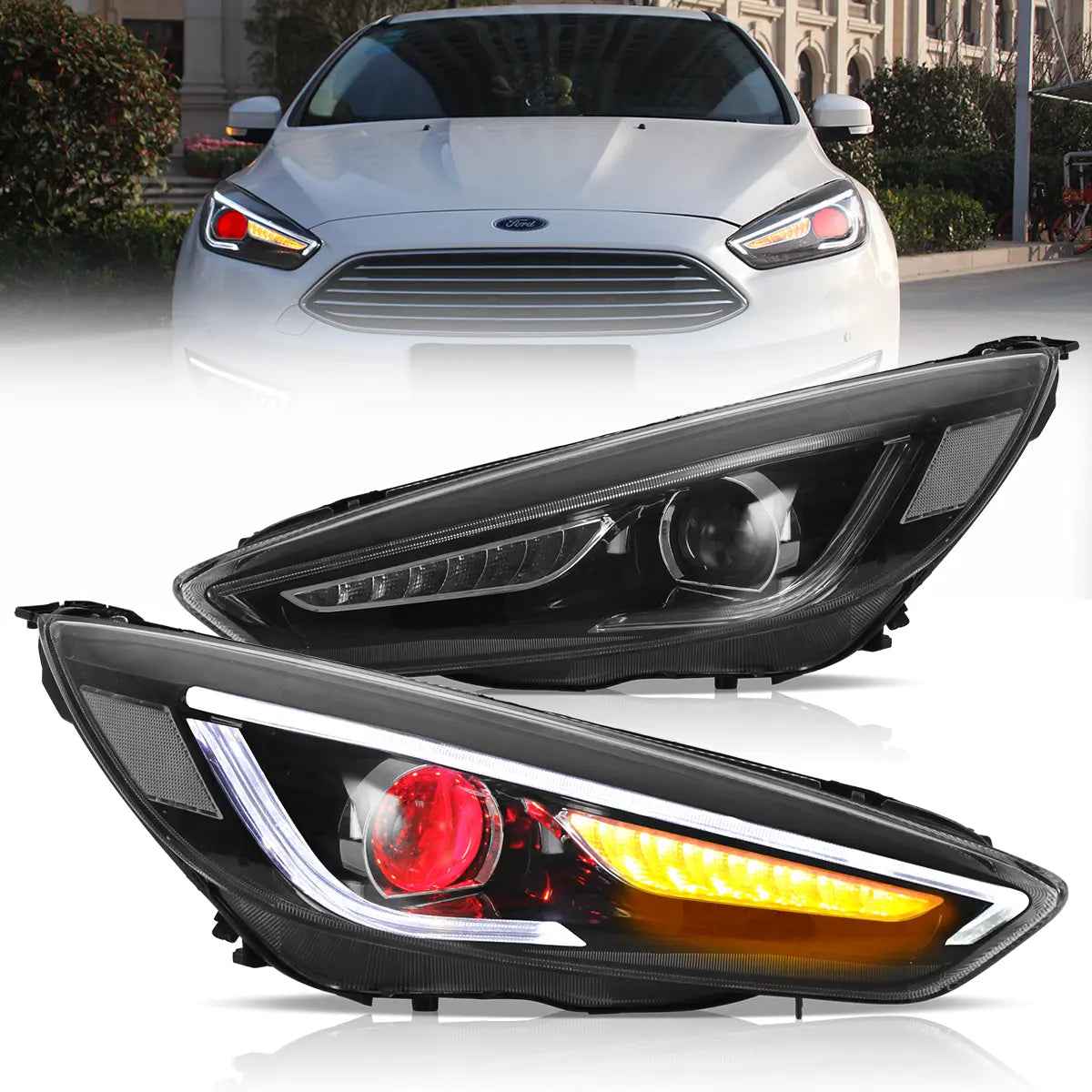 VLAND LED Headlights for 2015-2019 Ford Focus Mk III Facelift (mk 3.5) Canada