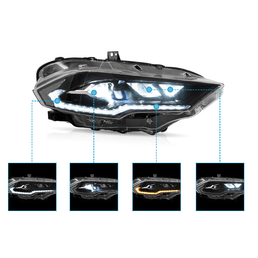 Clearance-VLAND LED Headlights For Ford Mustang 2018-2023 Canada