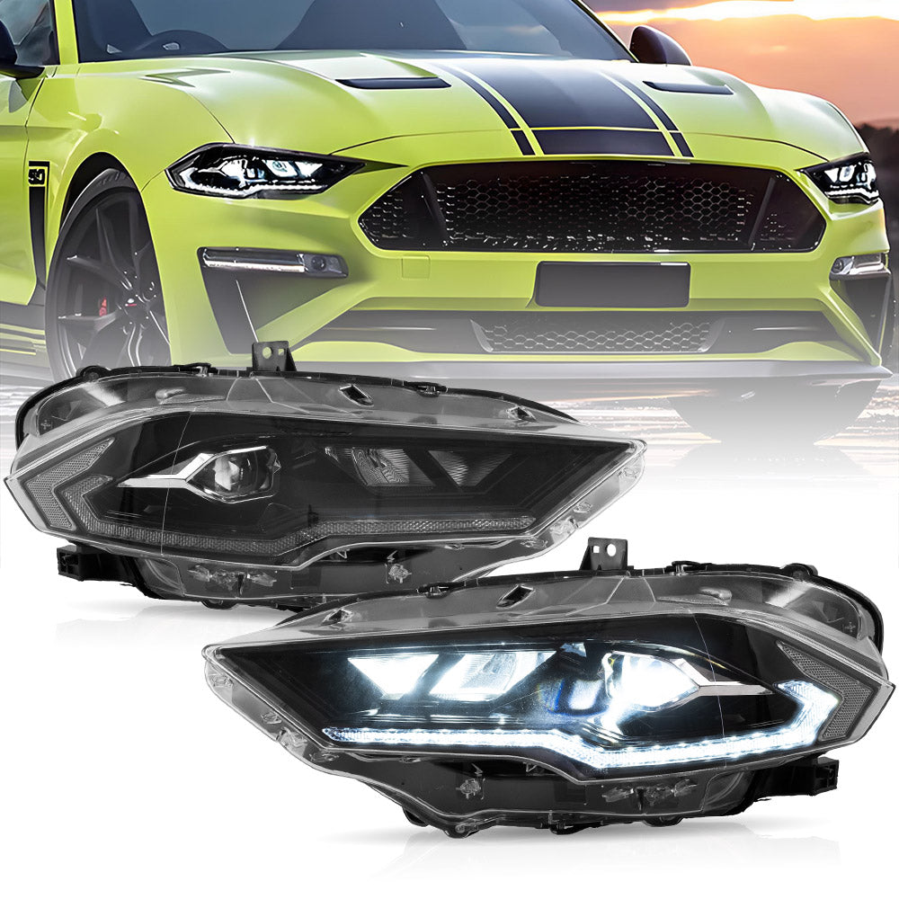 Clearance-VLAND LED Headlights For Ford Mustang 2018-2023 Canada