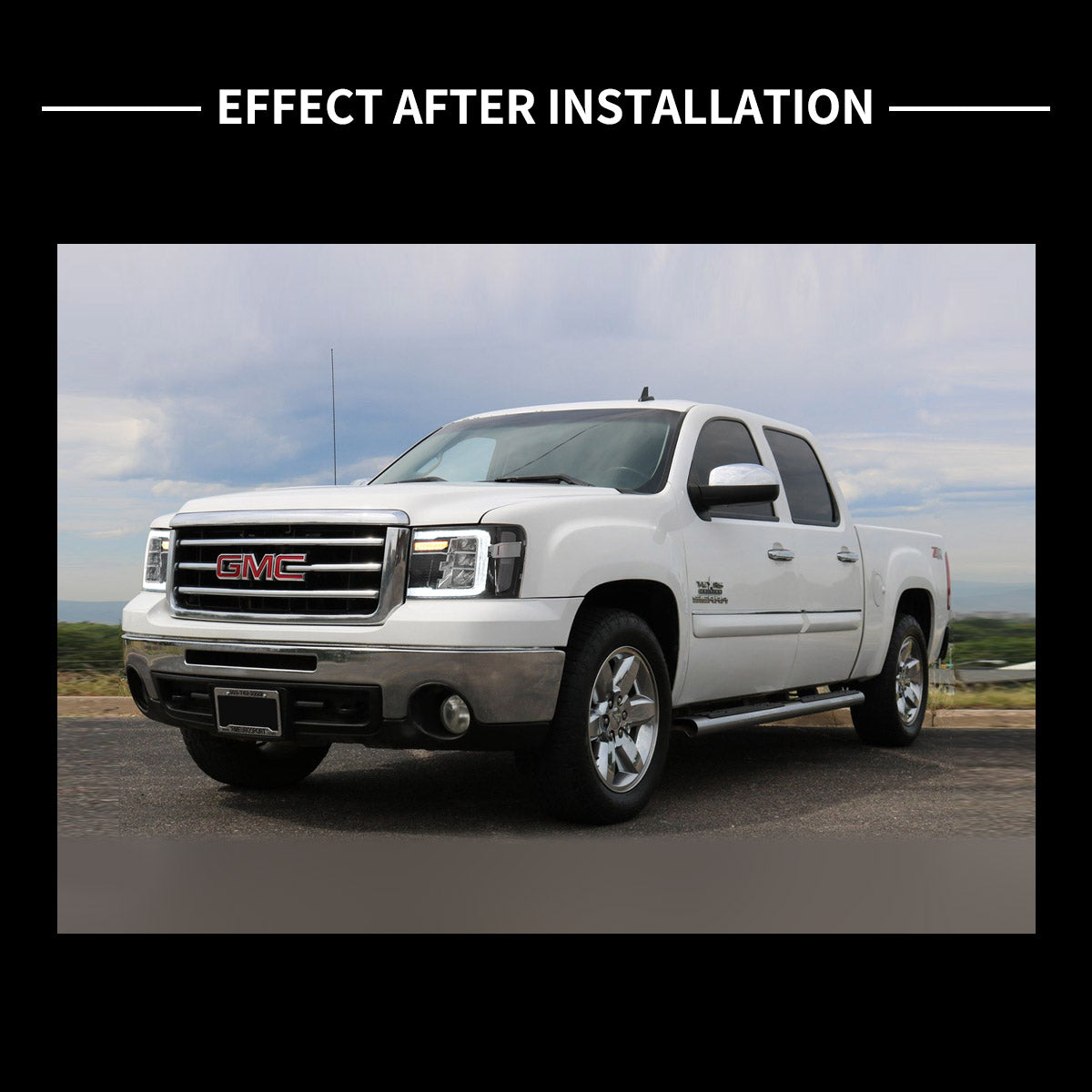 VLAND LED Reflection Bowl Headlights For 2007-2013 GMC Sierra 1500 2500HD 3500HD Canada