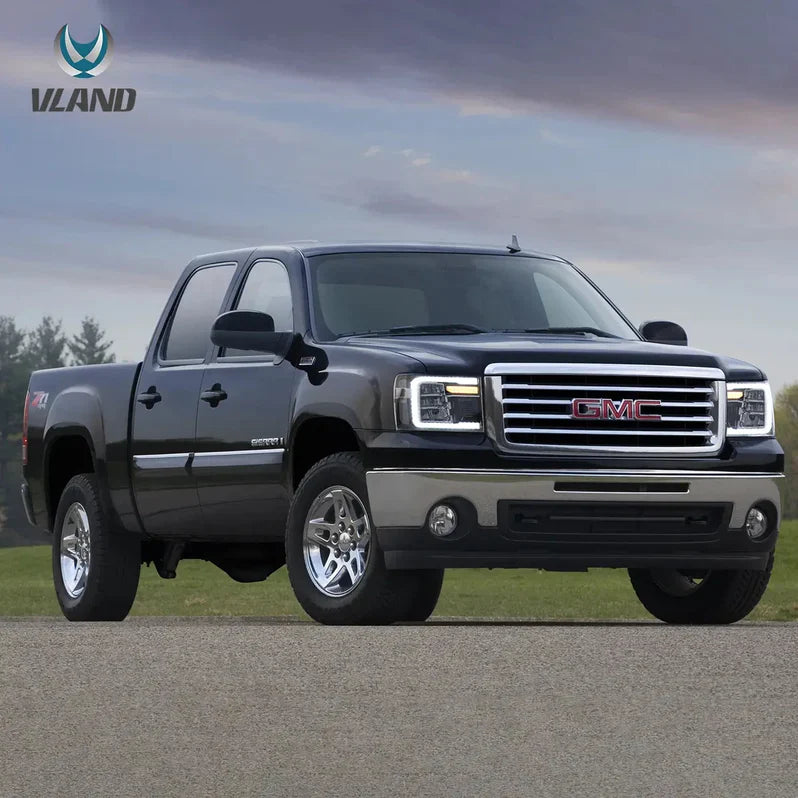 VLAND LED Reflection Bowl Headlights For 2007-2013 GMC Sierra 1500 2500HD 3500HD Canada