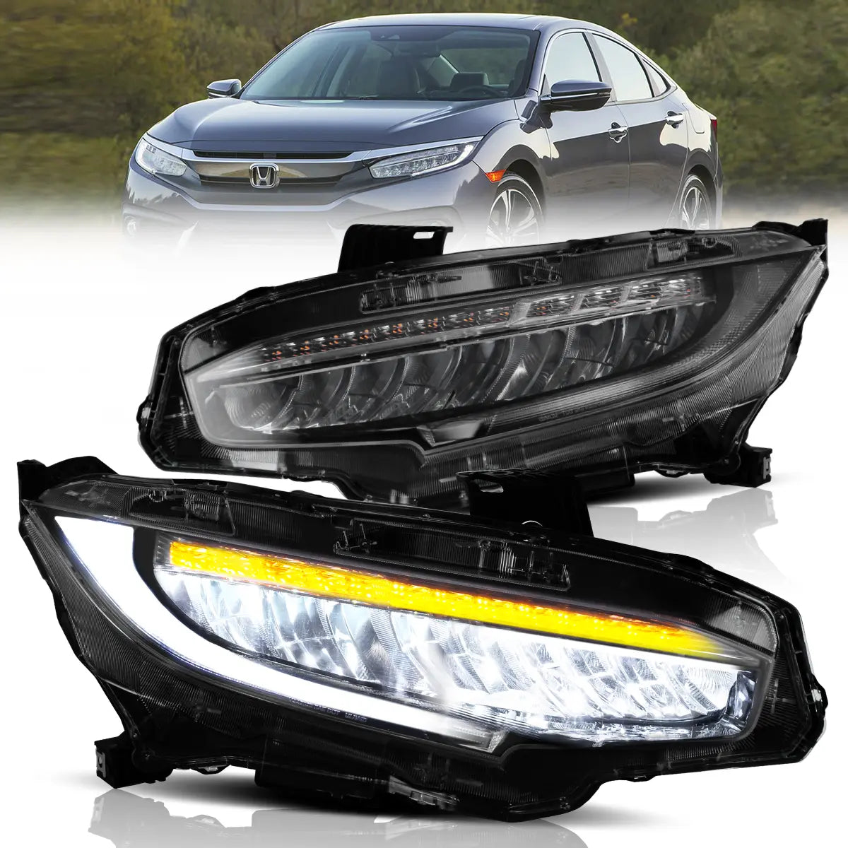 VLAND LED Headlights For 2016-2021 Honda Civic Canada